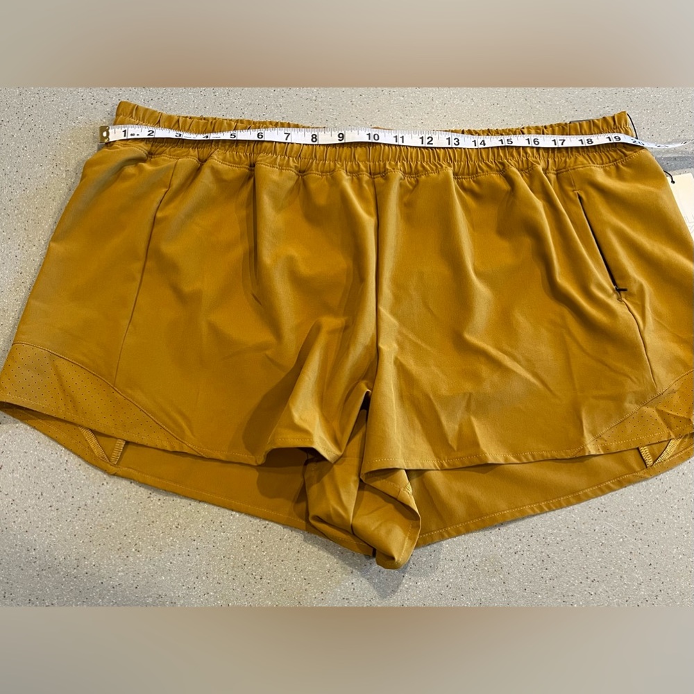 NWT CALIA Womens Mid Rise Infinity Run Short - Mustard Brown - XXL - Picture 8 of 11